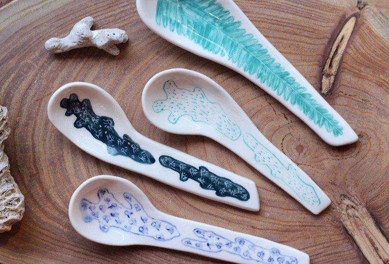 海洋湯匙 § 陶瓷器皿 - 花瓶/陶器 - 其他材質 藍色