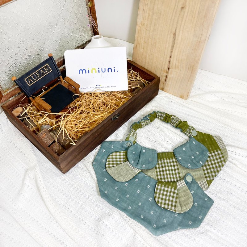 玲型小耳朵口水巾 - 口水肩/圍兜 - 棉．麻 