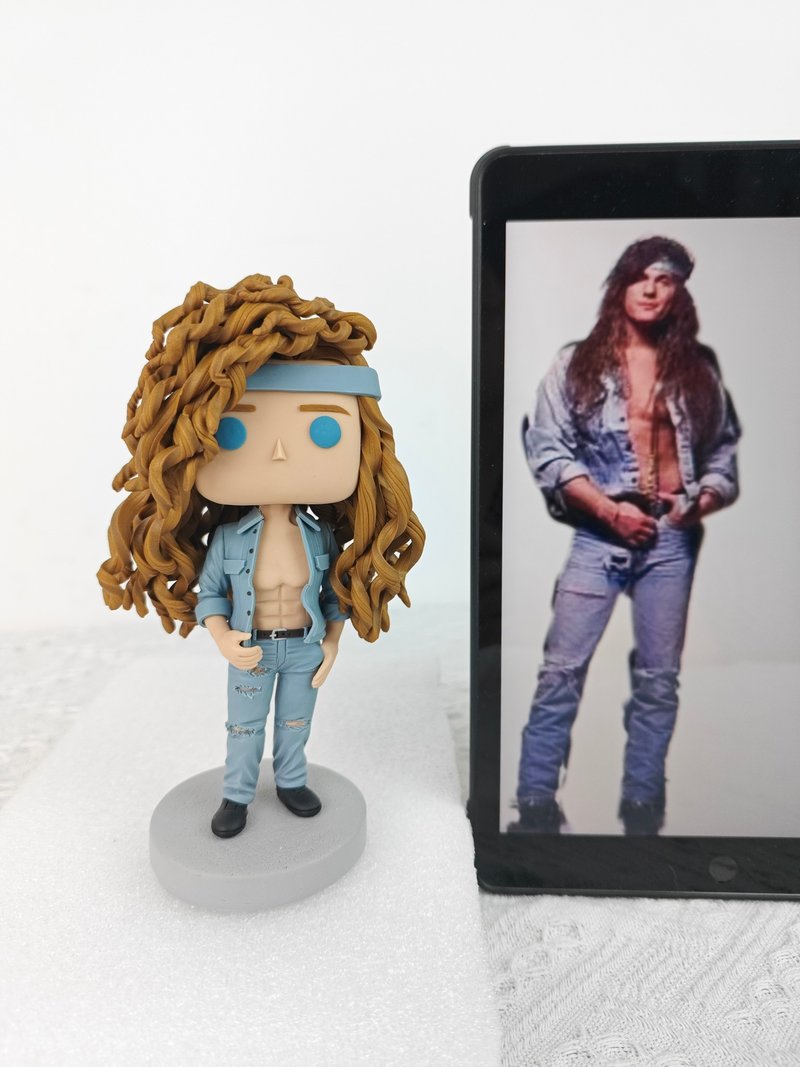 【客製化3D人像公仔】訂製手工Funko Pop男生朋友老公生日禮物 - 公仔/玩偶 - 黏土 多色