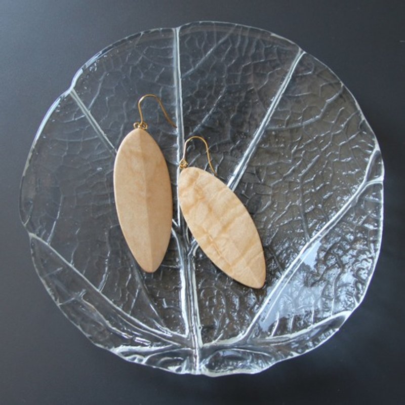 The earrings Tochi - Earrings & Clip-ons - Wood Brown