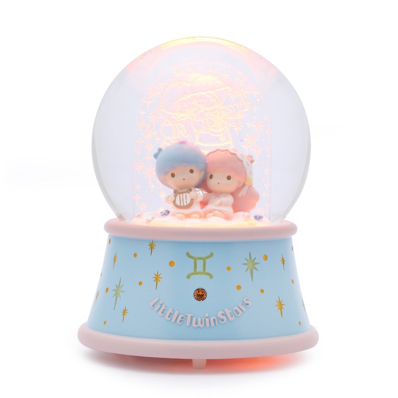 LITTLE TWIN STARS 雙子座 水晶球音樂盒 生日 情人節 彌月禮物 - 裝飾/擺設  - 玻璃 