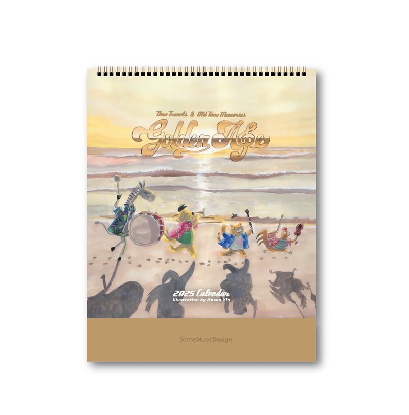 【Desk Calendar】2025 The Journey -  Golden Age - Calendars - Paper White