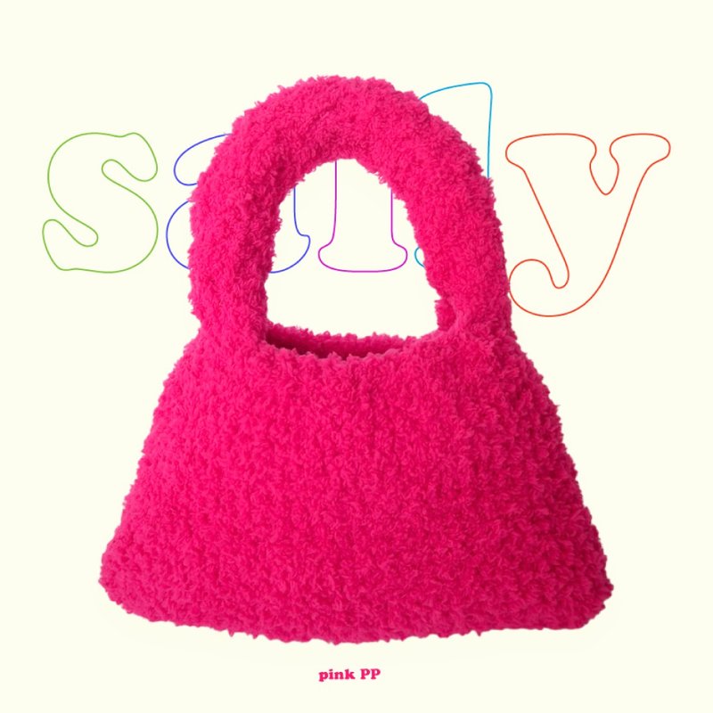 Sally 蓬鬆包 - 手提包/手提袋 - 其他材質 粉紅色