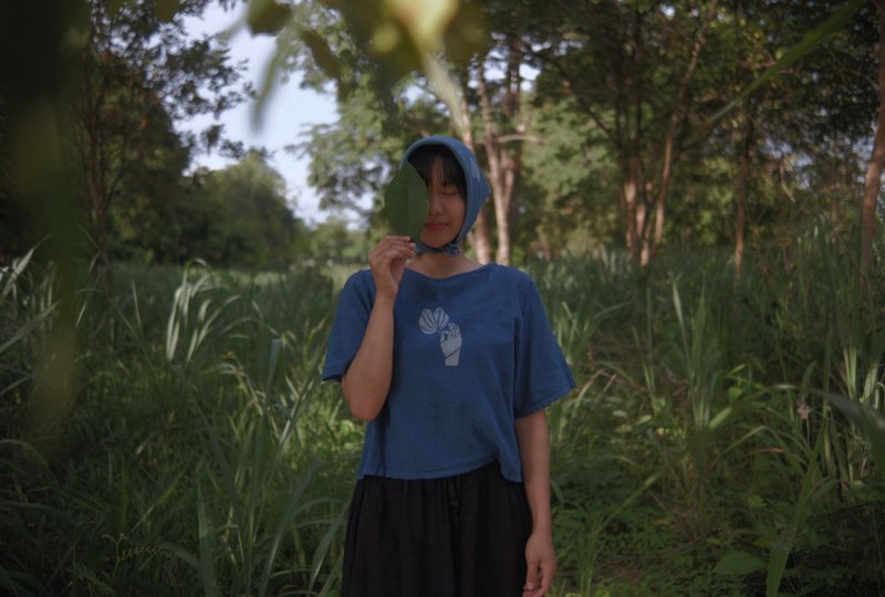 Chong Ko Series | Plain Top | Cotton | Natural Plant Dyed - Women's Tops - Cotton & Hemp Blue