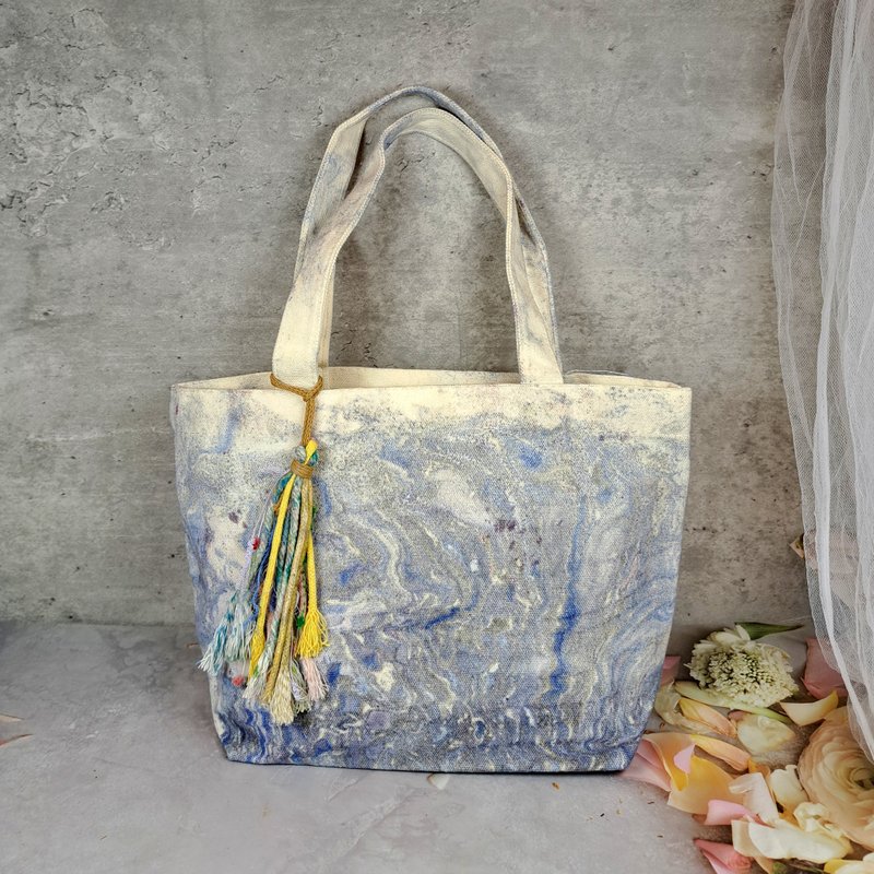 獨一無異 手染布袋  手提袋  便攜袋 纯棉杋布袋  布袋 PQ-018 - 手提包/手提袋 - 棉．麻 綠色