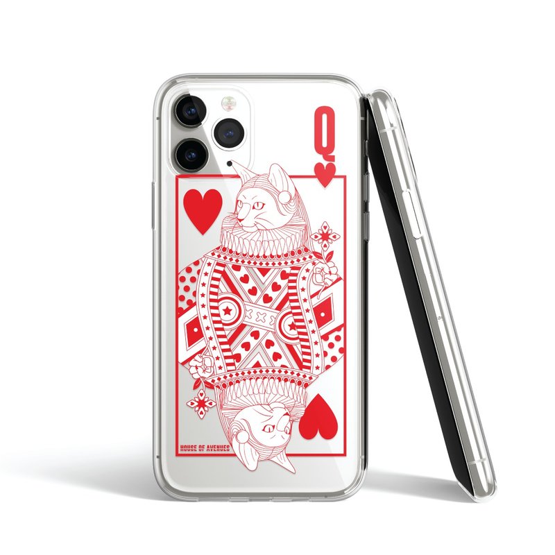 | HOA 原創設計手機殼 | Poker Cat情人節系列 | RED Q | - 手機殼/手機套 - 塑膠 多色
