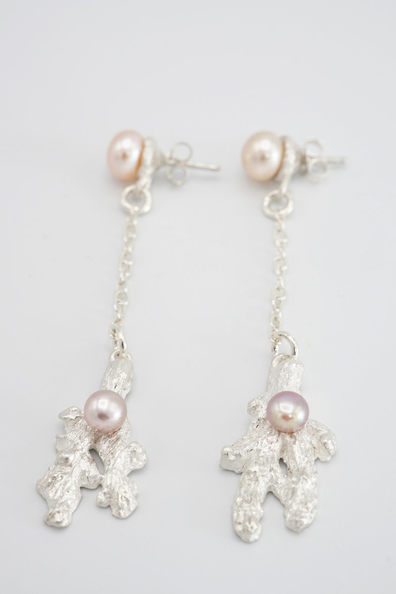 Coral 3 earrings - Earrings & Clip-ons - Silver Silver