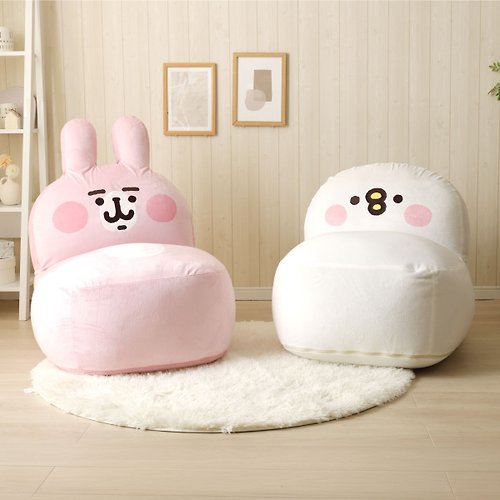 FULUX 弗洛克 【和樂の音色x卡娜赫拉的小動物】粉紅兔兔造型沙發 獨家聯名販售