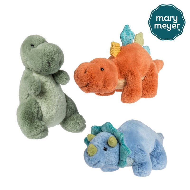 Fast Shipping【MaryMeyer】Soothing Dolls-Mini Dinosaur Family (Set of Three) - Kids' Toys - Cotton & Hemp Multicolor