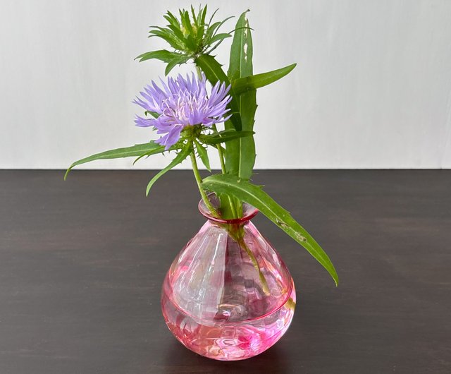 掛花61 Flower vase Patchwork vase 61 - Shop shizuka-miura Pottery