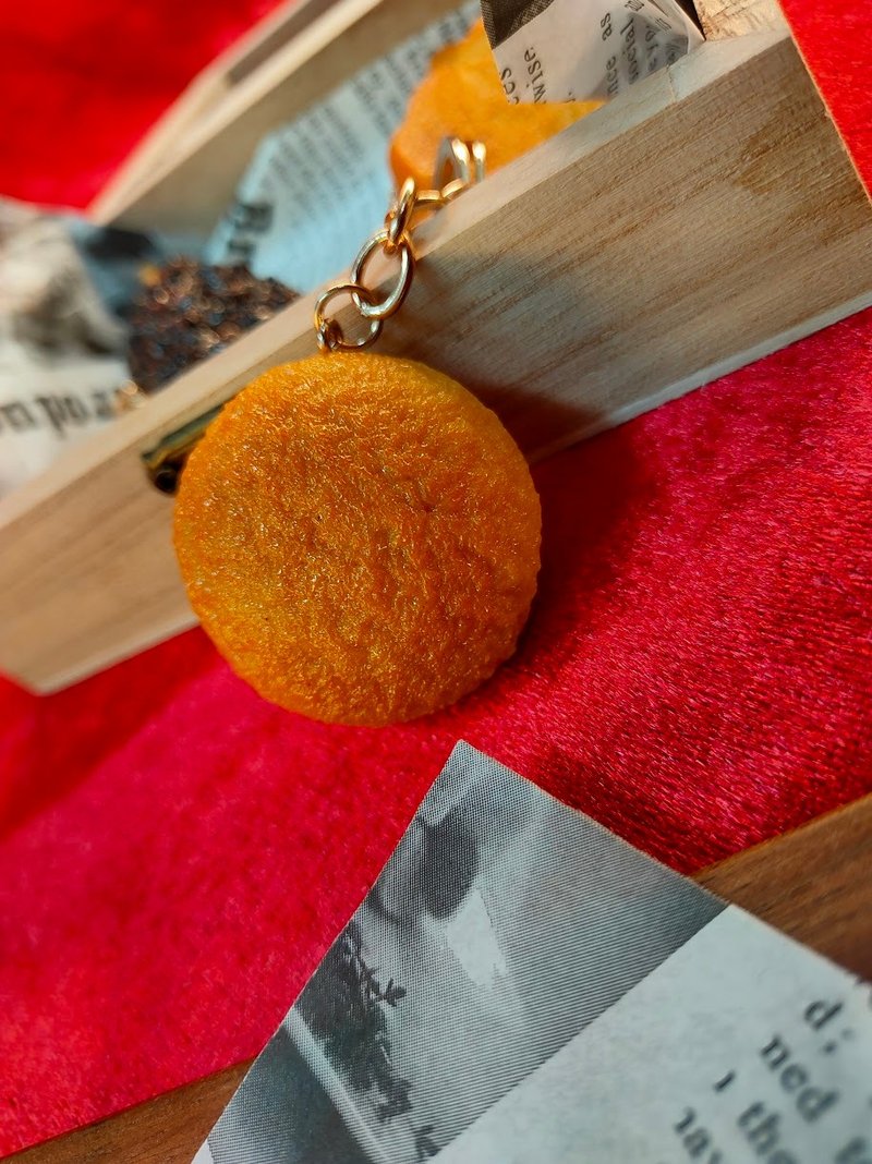 手作りメキシカン菓子パンキーホルダー - キーホルダー・キーケース - 粘土 オレンジ