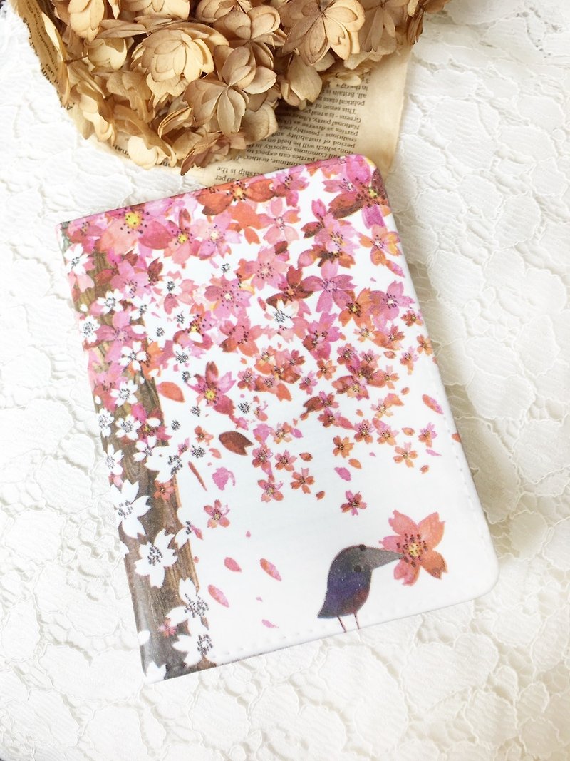 Handmade Gifts "Multifunctional passport bag" cherry / travel abroad to exchange Valentine's Day birthday gift - Passport Holders & Cases - Genuine Leather Pink
