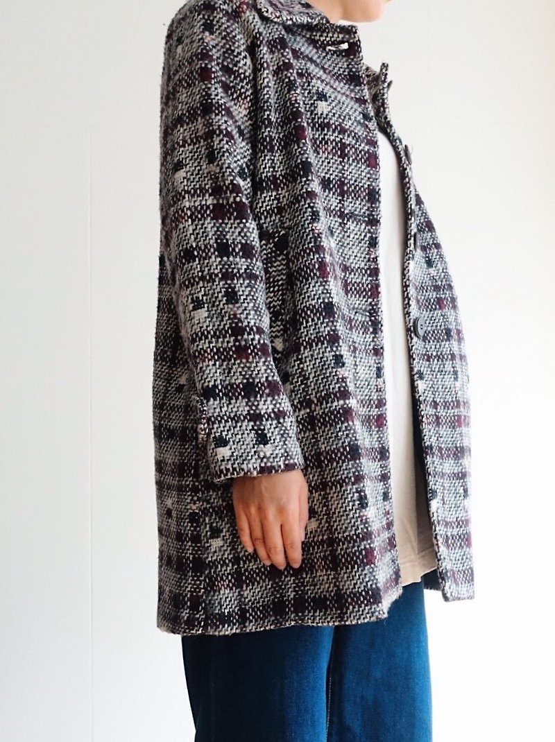 Vintage Coat / Wool No.44 - Women's Casual & Functional Jackets - Other Materials Multicolor