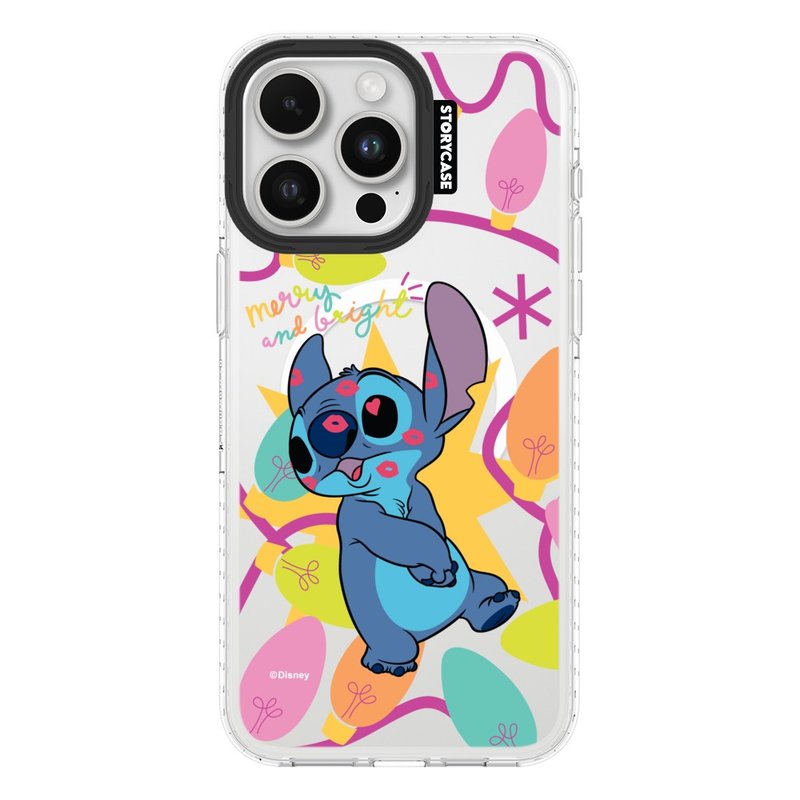 Shiny and bright - Stitch in Love iPhone case transparent magnetic protective case Magsafe - Phone Cases - Other Materials 