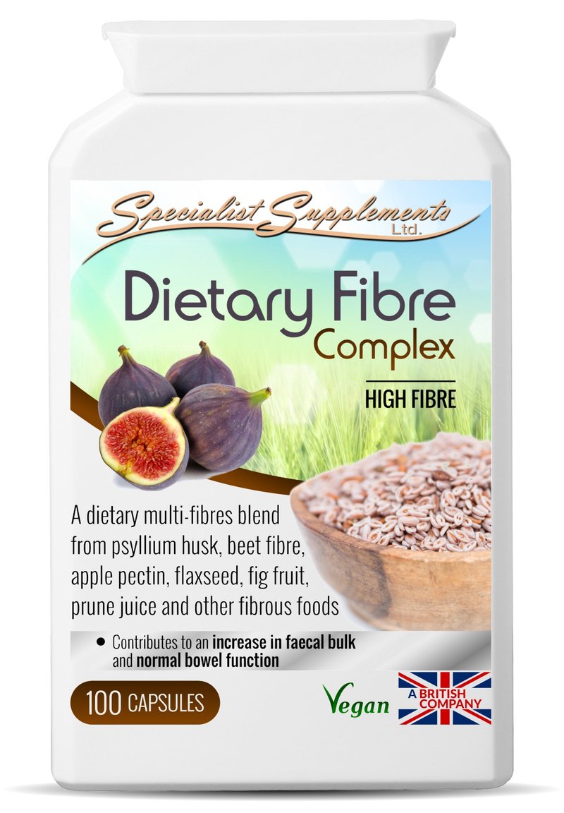 Specialist Supplements Dietary Fibre Complex - อาหารเสริมและผลิตภัณฑ์สุขภาพ - สารสกัดไม้ก๊อก สีน้ำเงิน