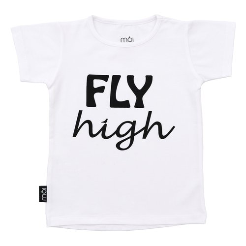 lovelybaby北歐有機棉童裝 Moi Kids 冰島有機棉童裝短袖上衣 2歲至8歲 白色