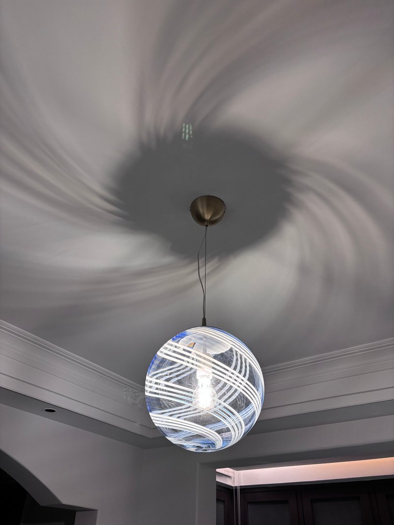 Hand Blown Glass Globe Pendant Lights D30cm(11.8inch), Glass Globe Ceiling Light - Lighting - Glass Transparent