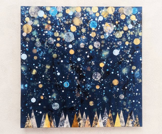 雪の森S6号 アクリル原画 - ショップ Shoko ポスター・絵 - Pinkoi