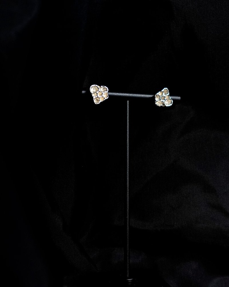 蝕刻耳環 - 耳環/耳夾 - 純銀 