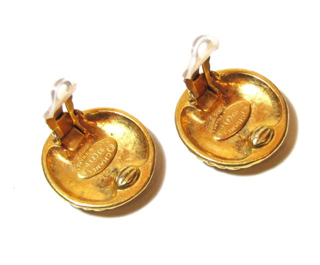 CHANEL vintage gold tone earrings panic-art-market｜耳環/耳