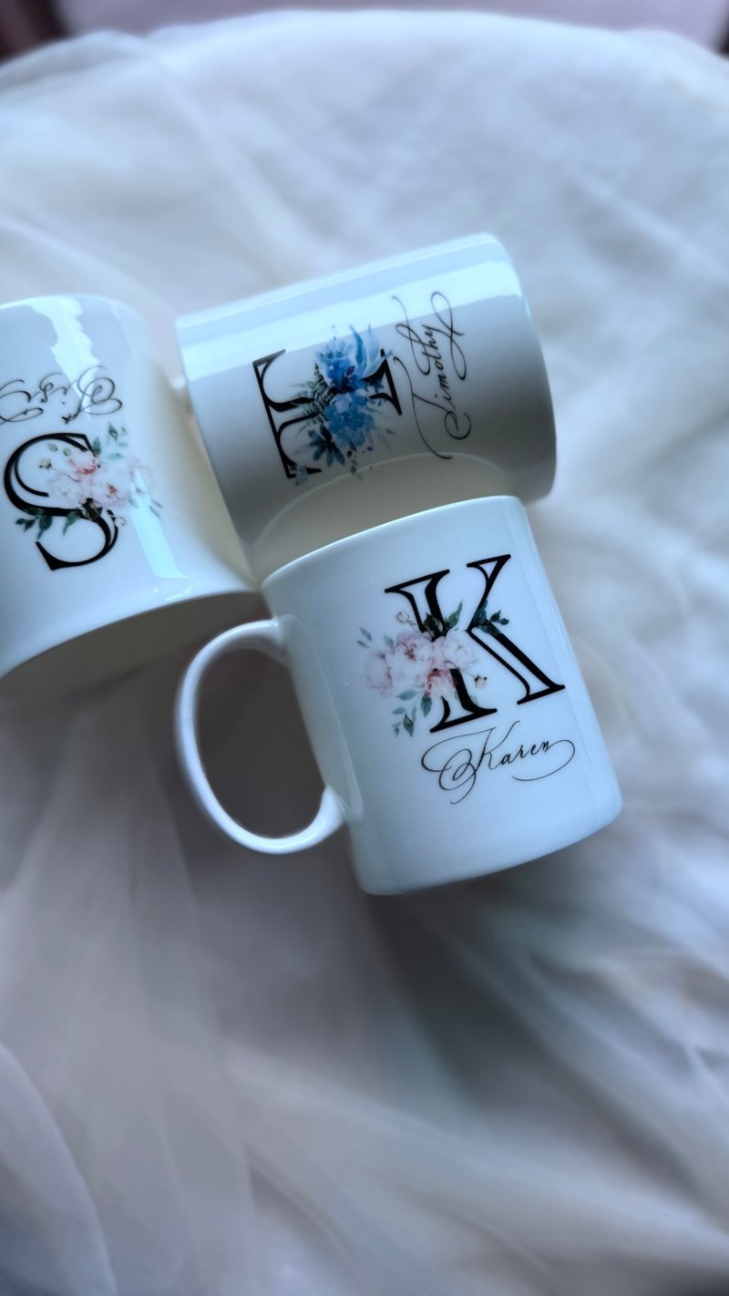 【客製化】陶瓷馬克杯 咖啡 情侶 生日 結婚 新居入伙禮物 辦公室 - 其他杯子 - 瓷 白色