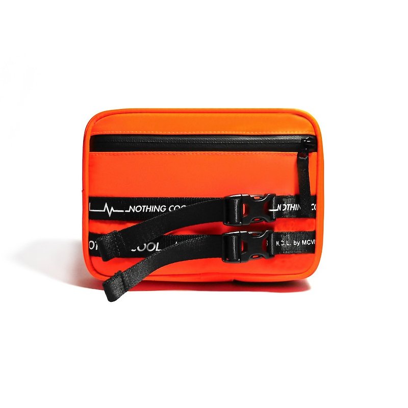 NCL pocket - fluorescent orange - กระเป๋าคลัทช์ - วัสดุอื่นๆ สีส้ม