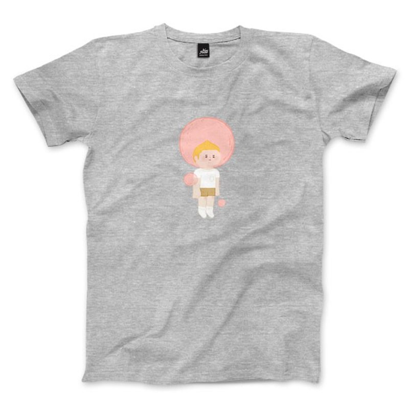 ピンクバブル - ディープヘザーグレー - ニュートラルTシャツ - Tシャツ メンズ - コットン・麻 グレー