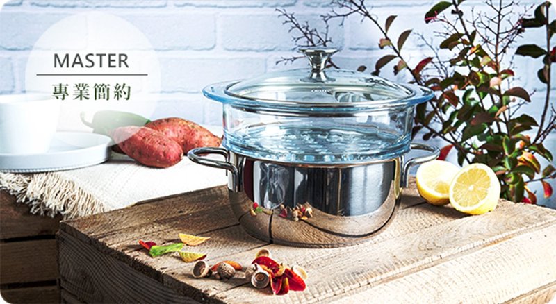 法國 CRISTEL MASTER 專業簡約 雙握把湯鍋(附鍋蓋) 22cm(CWMF22) - 鍋子/烤盤 - 不鏽鋼 銀色