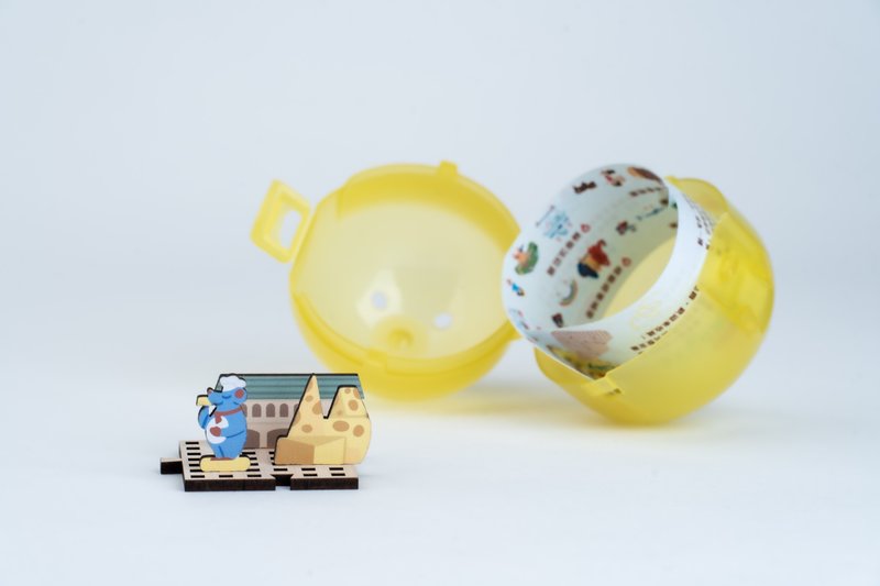OPEN City - Playful Yilan Gachapon - Series 2 - Chaopin Cheese Bakery - ของวางตกแต่ง - ไม้ 
