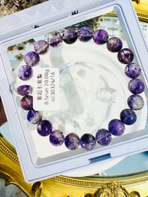Fine glass purple smoke purple super seven 8.5mm20.08g crystal popularity purification three wheels to enhance their own frequency