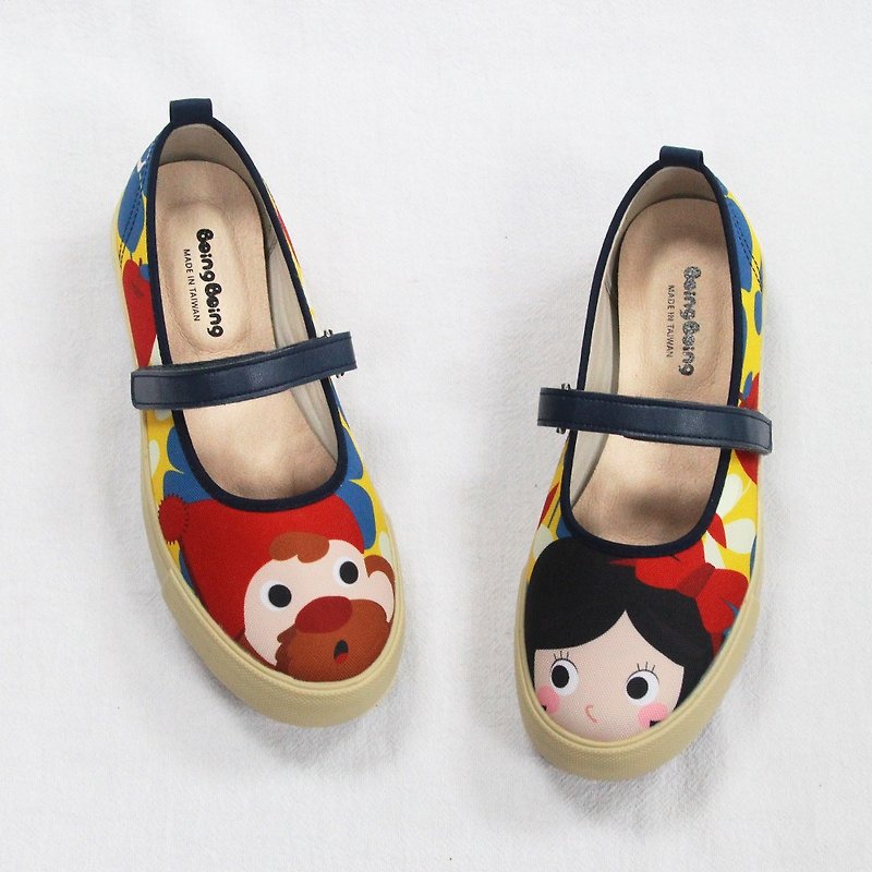 Zero code / adult illustration doll shoes - yellow / candy white snow women's shoes - Women's Casual Shoes - Cotton & Hemp Yellow