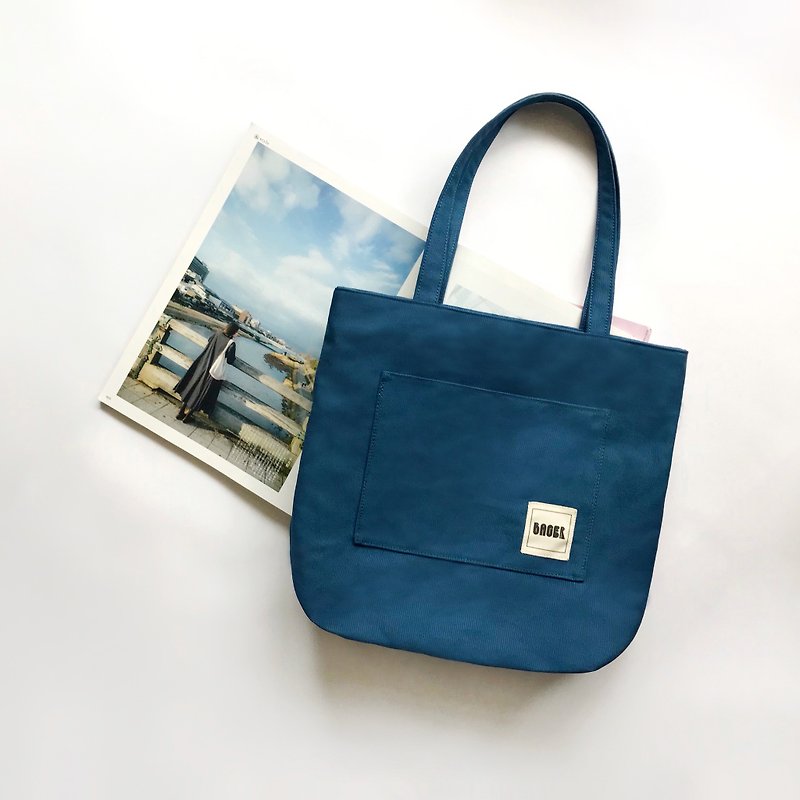 Everyday treasure bag plain color shoulder style peacock blue - Messenger Bags & Sling Bags - Other Materials Blue