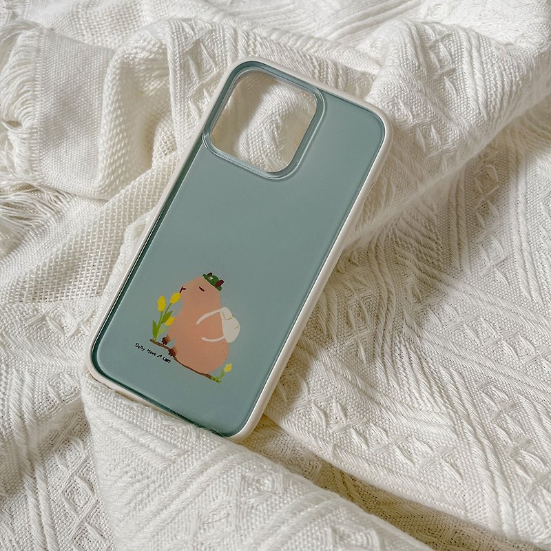 วัสดุอื่นๆ เคส/ซองมือถือ - Mobile phone case | Capybara-kun and the cat go out with the Rhino Shield - 6 customized gifts