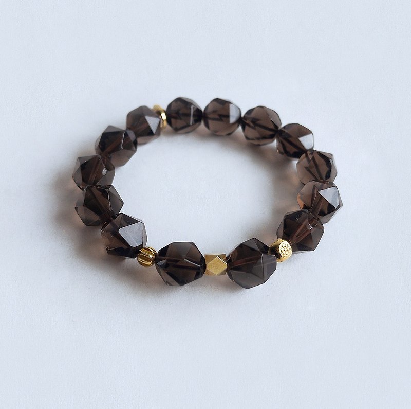 Gemstone Natural Ore Citrine Bracelet - Bracelets - Gemstone Brown
