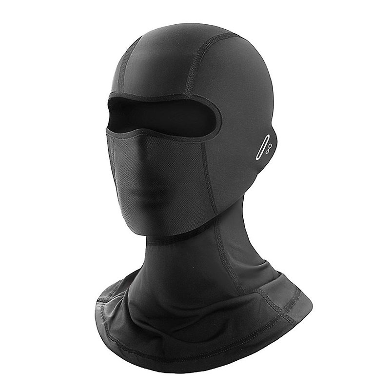 騎士頭套 機能系列-長 防曬抗UV 吸濕排汗 高彈性 眼鏡開孔 - 其他 - 聚酯纖維 黑色