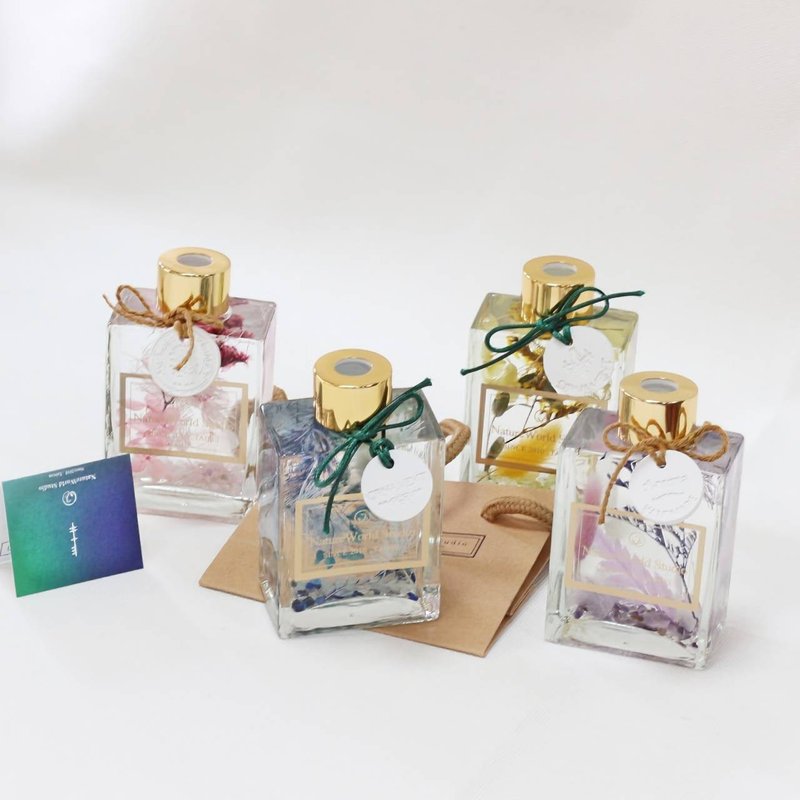 星願水晶浮游花瓶 含卡片+提袋+擴香片 可加購1ml精 - 乾燥花/永生花 - 玻璃 
