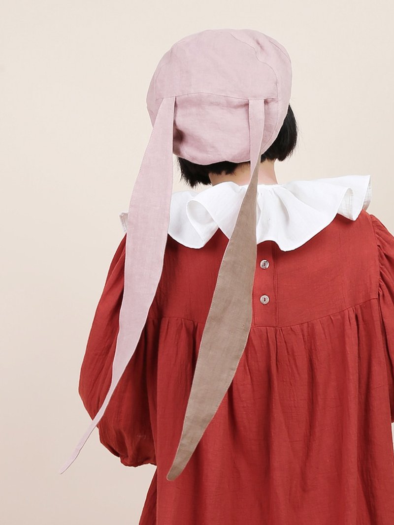 Weaving cloud Linen original Linen rabbit ear hat female 2022 summer sunscreen hat cute girl hat thin section Y252 - หมวก - ลินิน หลากหลายสี