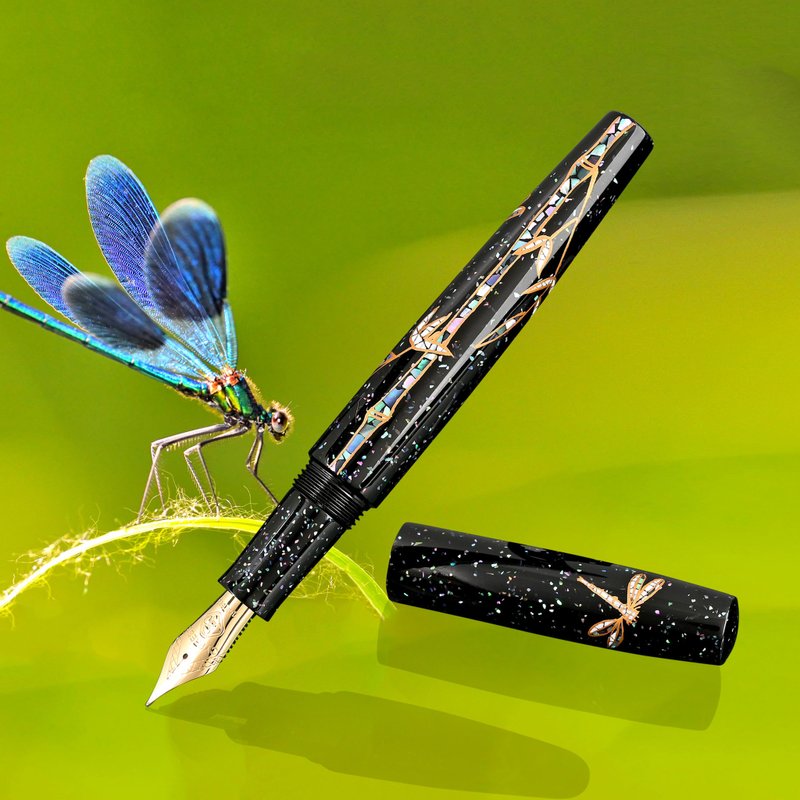 【CYPRESS–Dragonflies in the Forest】 - ปากกาหมึกซึม - วัสดุอื่นๆ สีเขียว