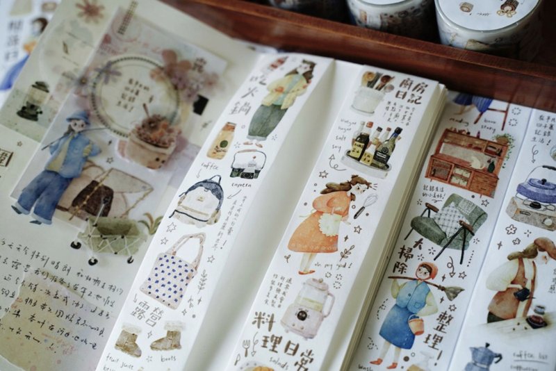 暖冬物語 おうち日常 家具 / キッチン / 女の子 PET 和紙膠帶 - 紙膠帶/和紙/PET - 其他材質 多色
