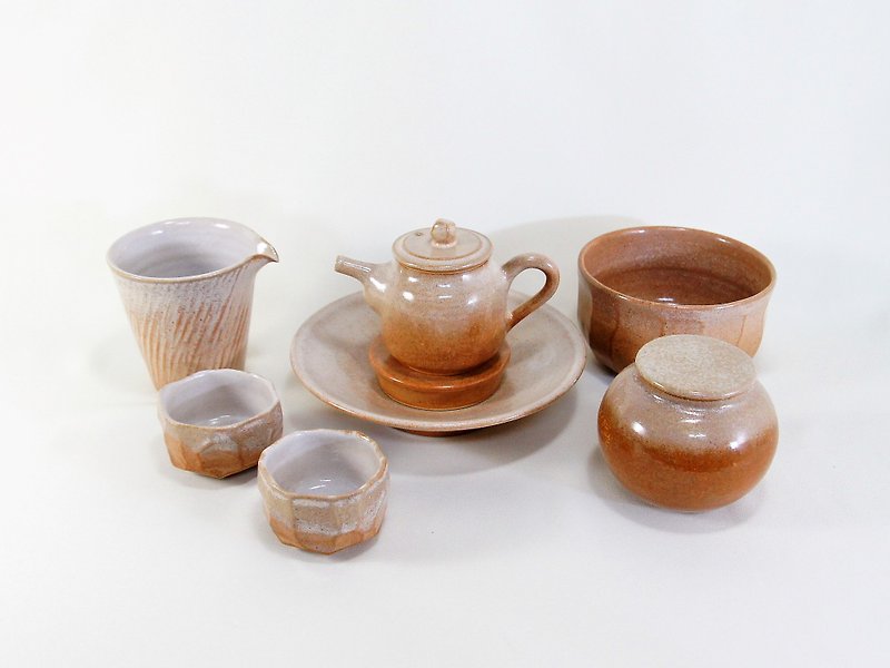 Evening tea set - Teapots & Teacups - Pottery Orange