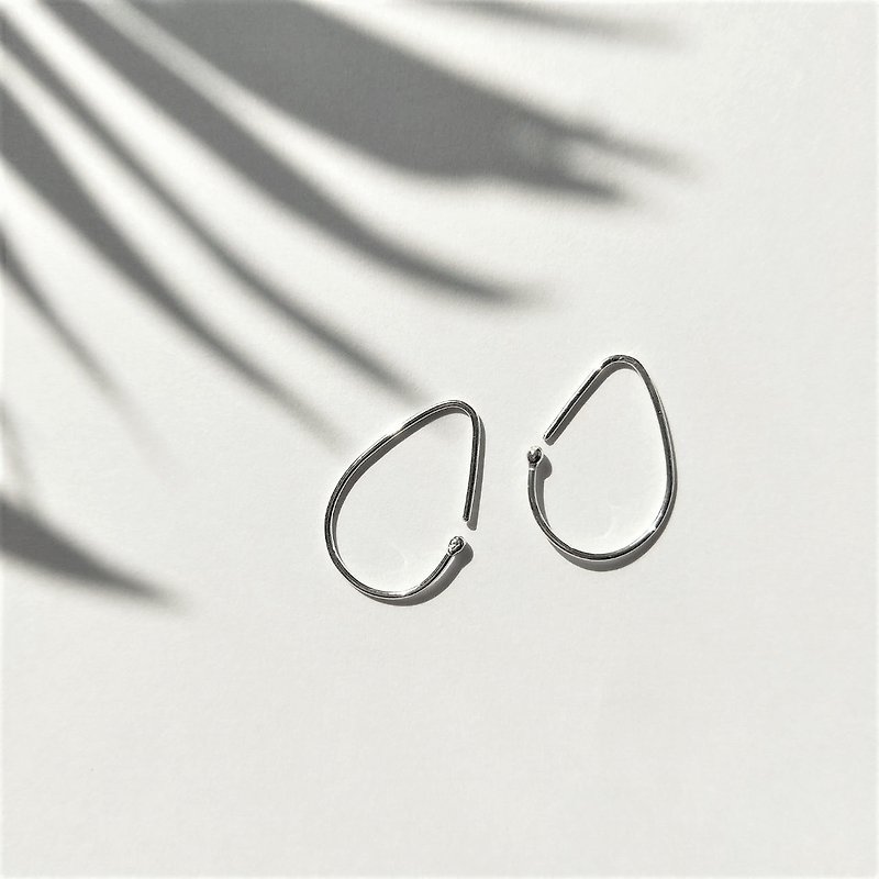 │Simple│Rainy Day• Sterling Silver Earrings - Earrings & Clip-ons - Sterling Silver 