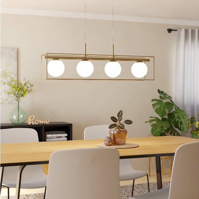 EGLO Austria Lighting | Art Chandelier | Dining Table Chandelier - Lighting - Glass Transparent