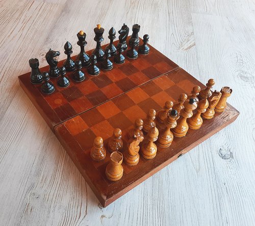 Fancy Russian Chess Set - Small