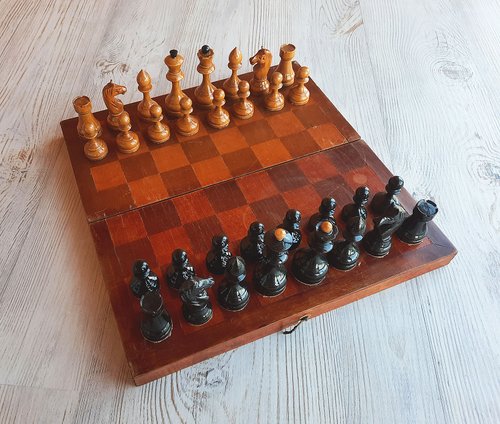 Fancy Russian Chess Set - Small