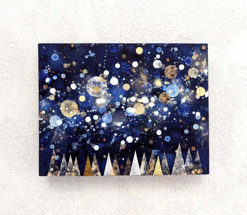 Stars and Forest　P0号 - Posters - Wood Blue