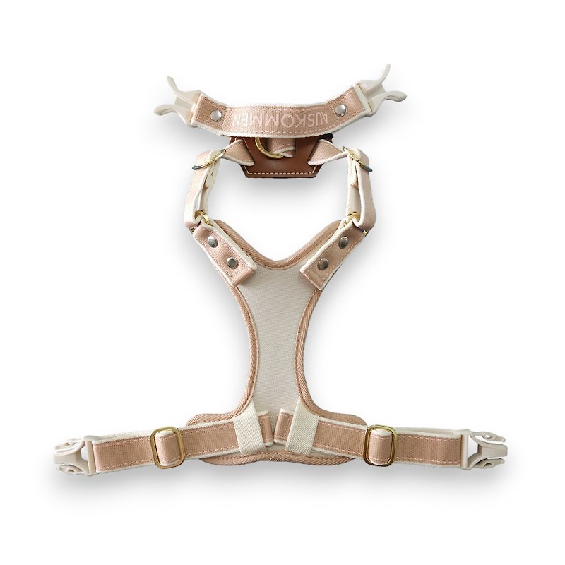 X-type Harness Plus Rose Pink - Collars & Leashes - Other Materials 