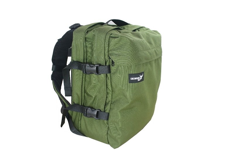 Greenroom136 - Rainmaker - Laptop backpack - Large - Green - Backpacks - Waterproof Material Green