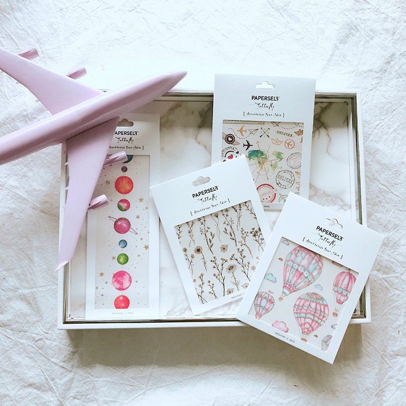 pinkoi-beach::Tattoo:: summer package:: Travel dreamer  | PAPERSELF - Temporary Tattoos - Paper Multicolor