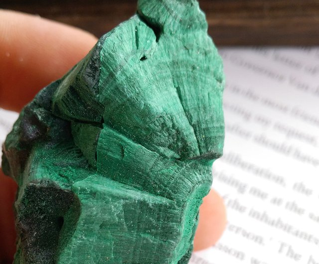 コンゴ産マラカイトベルベット石天然鉱石 - ショップ alice-gems