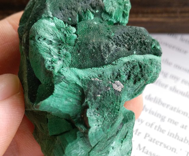 コンゴ産マラカイトベルベット石天然鉱石 - ショップ alice-gems